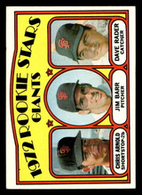 1972 Topps #232 Chris Arnold/Jim Barr/Dave Rader Giants Rookies Ex-Mint RC Rookie ID: 421643 1972 Topps #232 Chris Arnold/Jim Barr/Dave Rader Giants Rookies Ex-Mint RC Rookie ID: 421643