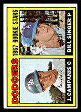 1967 Topps #12 Jim Campanis/Bill Singer Dodgers Rookies Excellent RC Rookie ID: 423072 1967 Topps #12 Jim Campanis/Bill Singer Dodgers Rookies Excellent RC Rookie ID: 423072