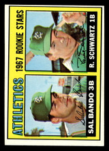 1967 Topps #33 Sal Bando/Randy Schwartz Athletics Rookies Excellent+ RC Rookie  ID: 423141