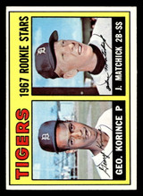 1967 Topps #72 George Korince/Tom Matchick Tigers Rookies UER Ex-Mint RC Rookie ID: 423246 1967 Topps #72 George Korince/Tom Matchick Tigers Rookies UER Ex-Mint RC Rookie ID: 423246