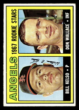 1967 Topps #367 Bill Kelso/Don Wallace Angels Rookies Excellent+ RC Rookie  ID: 424172