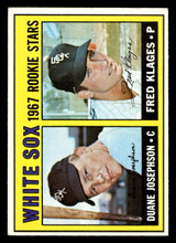 1967 Topps #373 Duane Josephson/Fred Klages White Sox Rookies DP Excellent+ RC Rookie  ID: 424180