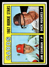 1967 Topps #384 Jim Cosman/Dick Hughes Cardinals Rookies Excellent RC Rookie  ID: 424206