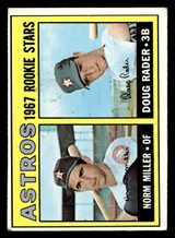 1967 Topps #412 Norm Miller/Doug Rader Astros Rookies Very Good RC Rookie  ID: 424232