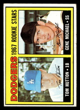 1967 Topps #428 Tom Hutton/Gene Michael Dodgers Rookies DP Excellent+ RC Rookie  ID: 424255