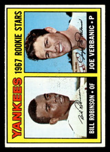 1967 Topps #442 Bill Robinson/Joe Verbanic Yankees Rookies DP Excellent+ RC Rookie  ID: 424261
