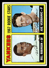 1967 Topps #442 Bill Robinson/Joe Verbanic Yankees Rookies DP Very Good RC Rookie  ID: 424262