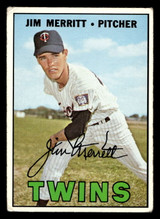 1967 Topps #523 Jim Merritt Very Good  ID: 424419