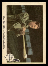 1959 Fleer Ted Williams #51 May 16, 1954 Ted Is Patched Up Ex-Mint  ID: 424578