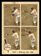 1959 Fleer Ted Williams #58 1957 - Williams Hits .388 VG-EX 1959 Fleer Ted Williams #58 1957 - Williams Hits .388 VG-EX