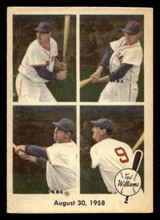 1959 Fleer Ted Williams #65 August 30, 1958 Very Good 