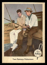 1959 Fleer Ted Williams #67 Two Famous Fishermen Excellent 