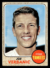 1968 Topps #29 Joe Verbanic Excellent  ID: 424725