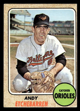 1968 Topps #204 Andy Etchebarren Very Good ID: 425194 1968 Topps #204 Andy Etchebarren Very Good ID: 425194