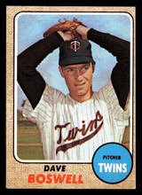 1968 Topps #322 Dave Boswell Excellent+ ID: 425464 1968 Topps #322 Dave Boswell Excellent+ ID: 425464
