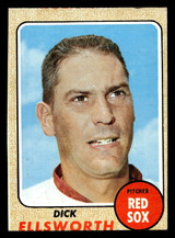 1968 Topps #406 Dick Ellsworth Excellent Miscut 