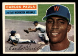 1956 Topps #4B Carlos Paula White Backs Excellent+  ID: 425790