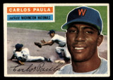 1956 Topps #4B Carlos Paula White Backs Excellent+ ID: 425790 1956 Topps #4B Carlos Paula White Backs Excellent+ ID: 425790