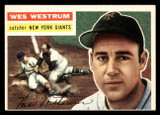 1956 Topps #156A Wes Westrum Grey Backs Near Mint 