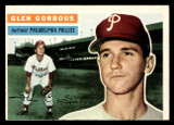 1956 Topps #174A Glen Gorbous Grey Backs Excellent+ RC Rookie 