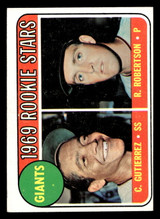 1969 Topps #16 Cesar Gutierrez/Rich Robertson Giants Rookies Ex-Mint RC Rookie  ID: 426484
