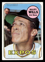 1969 Topps #45 Maury Wills Poor 1969 Topps #45 Maury Wills Poor