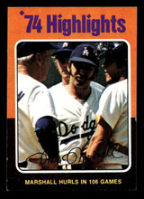 1975 Topps Mini #6 Mike Marshall HL Ex-Mint  ID: 426822