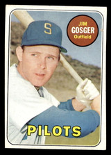 1969 Topps #482 Jim Gosger VG-EX Yellow letters 1969 Topps #482 Jim Gosger VG-EX Yellow letters