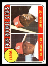 1969 Topps #559 Joe Hague/Jim Hicks Cardinals Rookies Ex-Mint RC Rookie  ID: 428296