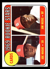 1969 Topps #559 Joe Hague/Jim Hicks Cardinals Rookies Ex-Mint RC Rookie  ID: 428297