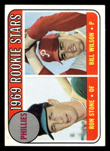 1969 Topps #576 Phillies Rookes Ron Stone/Bill Wilson Phillies Rookes Excellent+  ID: 428336