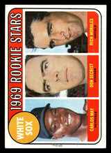 1969 Topps #654 Carlos May/Don Secrist/Rich Morales White Sox Rookies Excellent RC Rookie  ID: 428527
