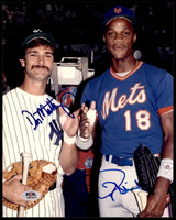 Don Mattingly Dwight Gooden 8 x 10 Photo Signed Auto PSA/DNA Authenticated Mets Yankees ID: 428673