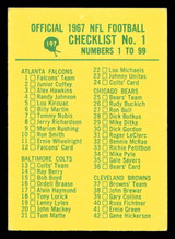 1967 Philadelphia #197 Checklist 1 Excellent+  ID: 428902