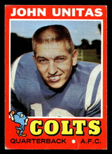 1971 Topps #1 Johnny Unitas Very Good  ID: 428967