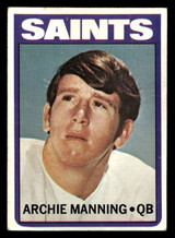 1972 Topps #55 Archie Manning Very Good RC Rookie  ID: 428987