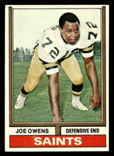 1974 Topps #191 Joe Owens Very Good RC Rookie 1974 Topps #191 Joe Owens Very Good RC Rookie