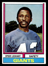 1974 Topps #206 Spider Lockhart Ex-Mint 
