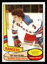 1980-81 O-Pee-Chee #90 Barry Beck AS Near Mint+ OPC 