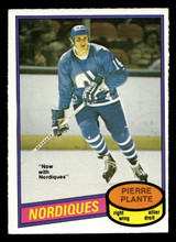 1980-81 O-Pee-Chee #369 Pierre Plante Near Mint OPC 