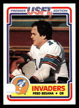 1984 Topps USFL #84 Fred Besana NM-Mint  ID: 431019