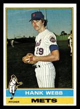 1976 Topps #442 Hank Webb Near Mint 1976 Topps #442 Hank Webb Near Mint