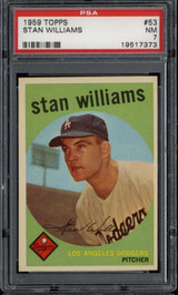 1959 Topps #53 Stan Williams PSA 7 Near Mint Dodgers