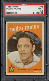 1959 Topps #78 Perdo Ramos PSA 7.5 Near Mint+ Senators