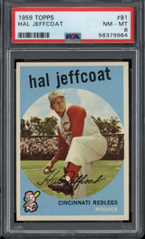 1959 Topps #81 Hal Jeffcoat PSA 8 NM-Mint Redlegs