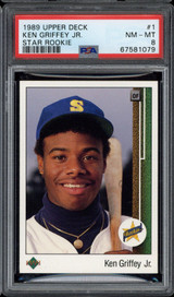 1989 Upper Deck #1 Ken Griffey Jr. PSA 8 NM-Mint Mariners RC