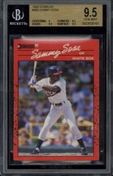 1990 Donruss #489 Sammy Sosa BGS 9.5 Gem Mint White Sox RC ID: 431996