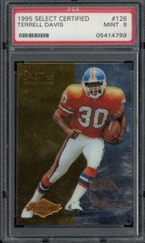 1995 Select Certified Terrell Davis PSA 9 Mint Broncos RC