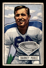 1951 Bowman #9 Barney Poole G-VG 1951 Bowman #9 Barney Poole G-VG
