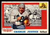 1955 Topps All American #63 Charlie Justice Very Good 